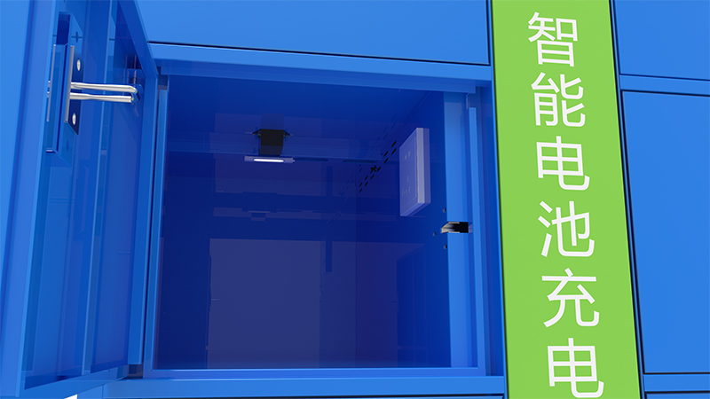 每个格子柜带有小LED灯，便于柜内照明-广州奔想智能科技有限公司